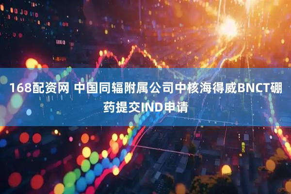 168配资网 中国同辐附属公司中核海得威BNCT硼药提交IND申请