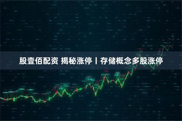 股壹佰配资 揭秘涨停丨存储概念多股涨停